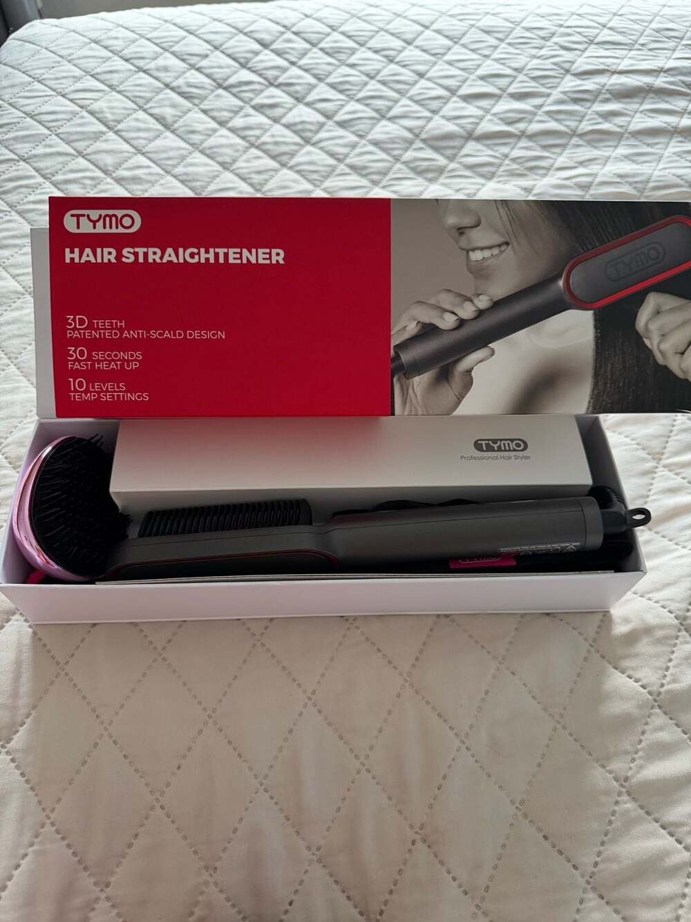 TYMO Ring Plus Ionic Hair Straightener Comb